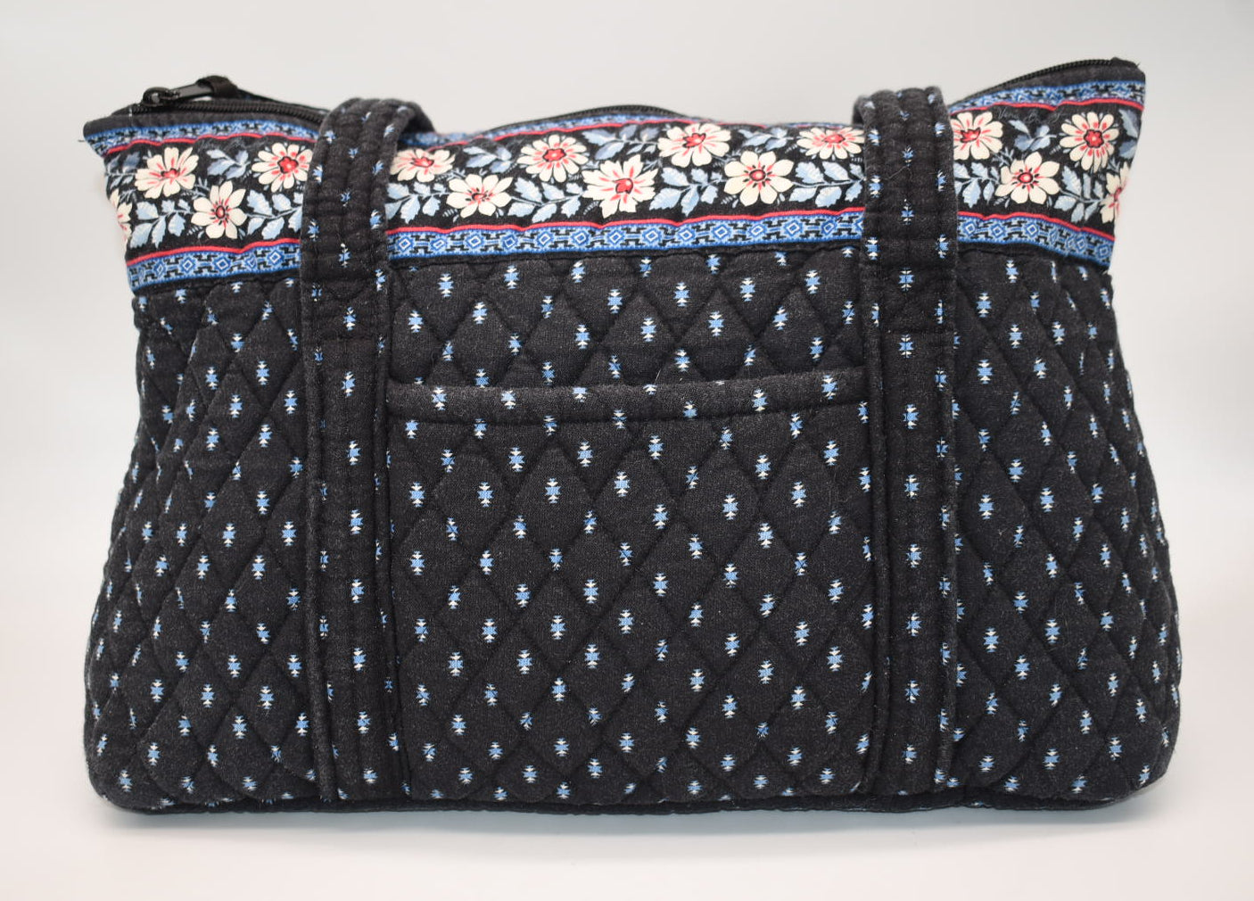 Vera Bradley Large Betsy Shoulder Bag in "Alpine Black" Pattern