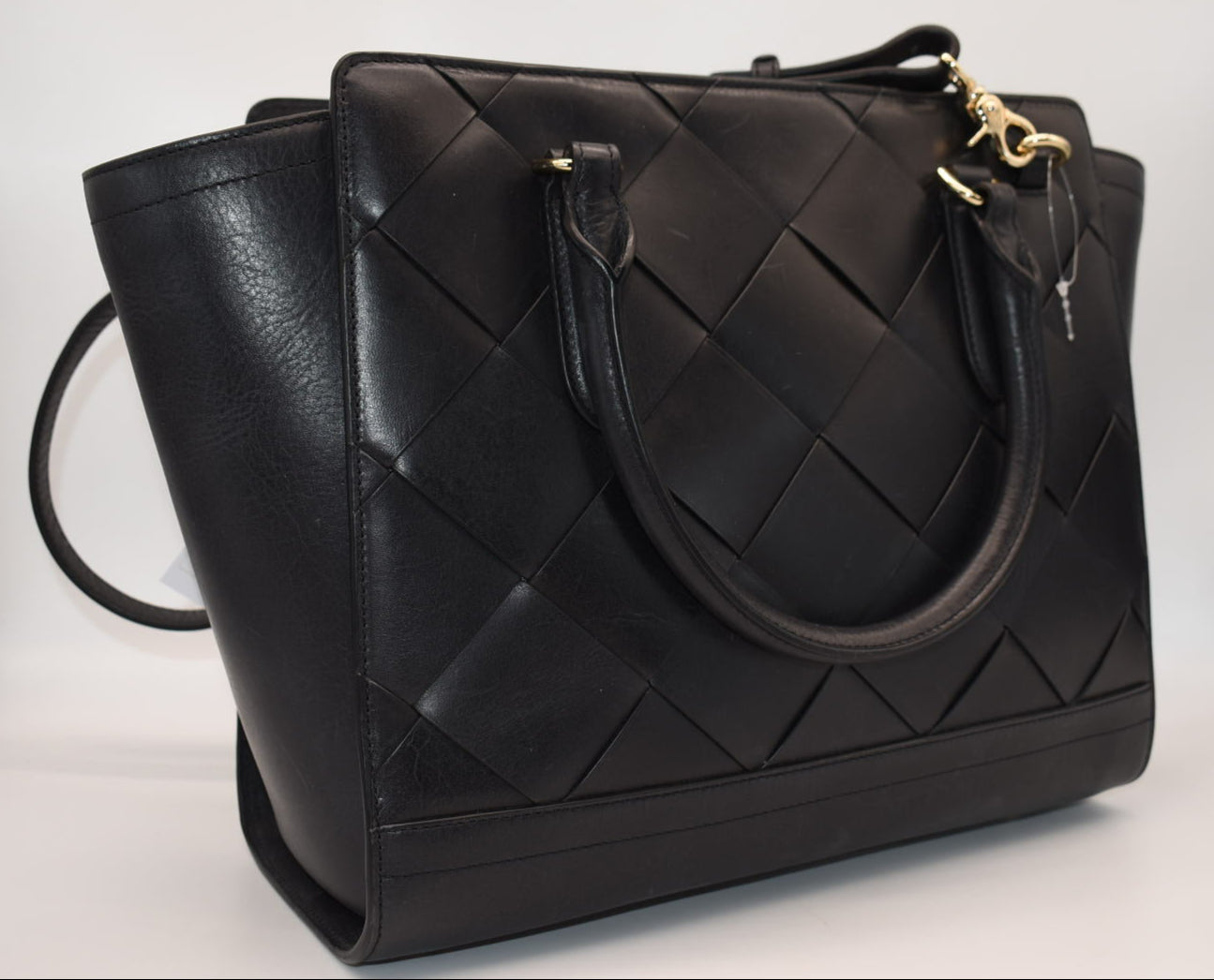 Brahmin Aubree Satchel Bag in Black Vik