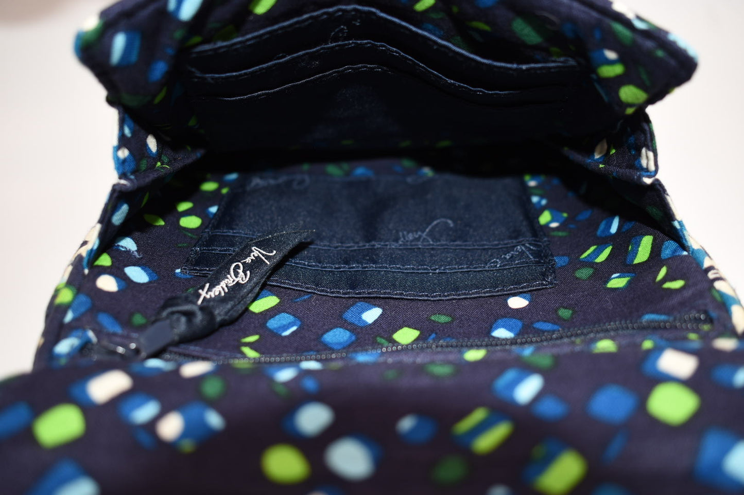 Vera Bradley Mini Hipster Crossbody Bag in "Ink Blue" Pattern