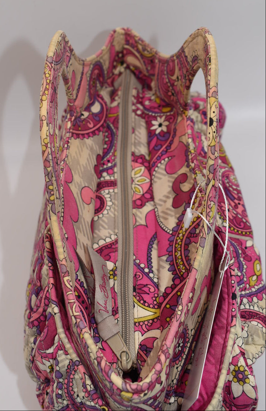 Vera Bradley Abby Tote Bag in "Paisley Meets Plaid" Pattern