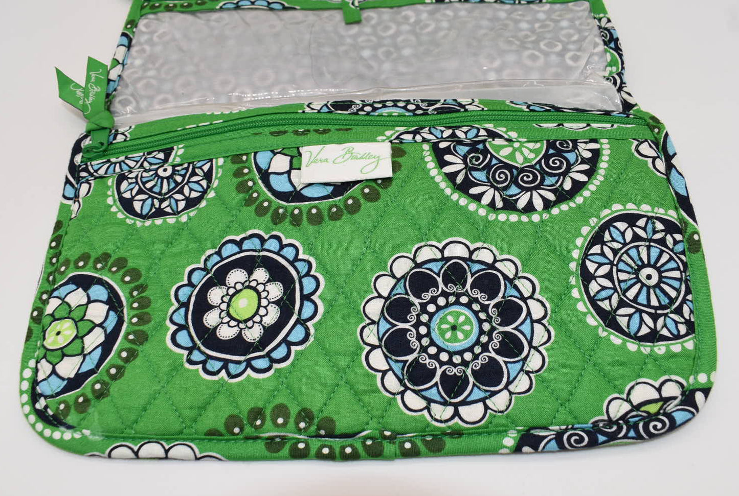 Vera Bradley Travel Cosmetic & Toiletries Organizer in "Cupcake Green" Pattern