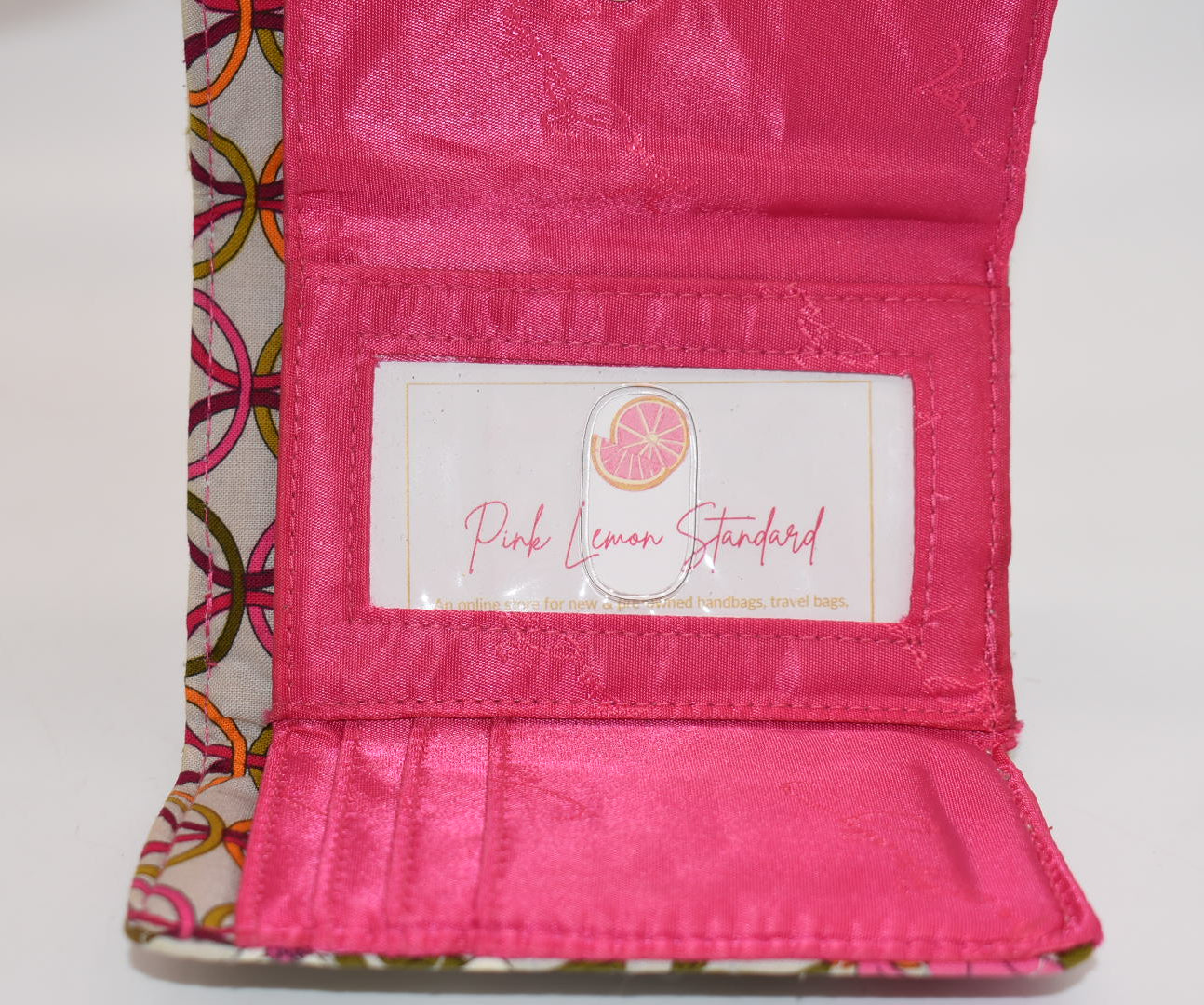 Vera Bradley Kisslock Trifold Wallet in "Tea Garden" Pattern