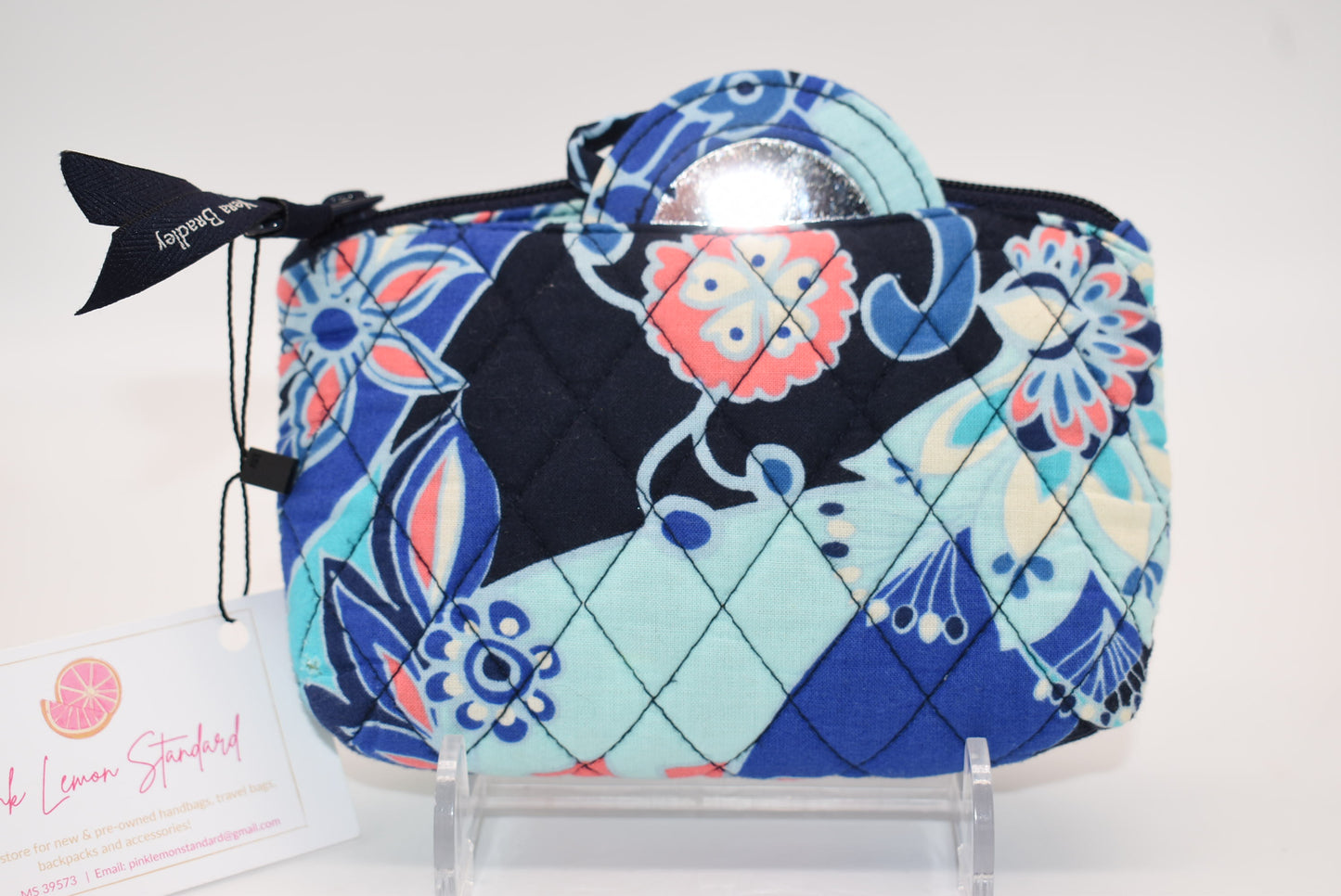Vera Bradley Cosmetic Bag in "Lotus Flower Swirl" Pattern
