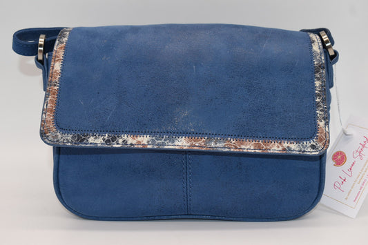 HOBO Autry Small Crossbody Bag in Buffed Hide Cobalt