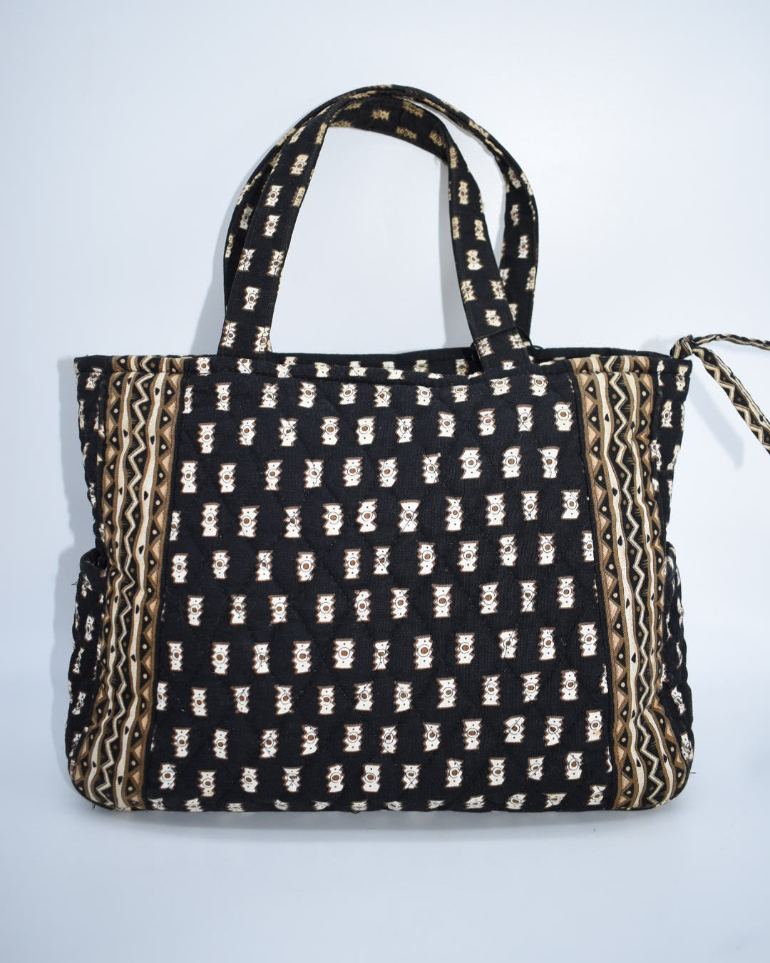 Vera Bradley Quilted Cotton Tote Bag in "Zebras-2001" Pattern