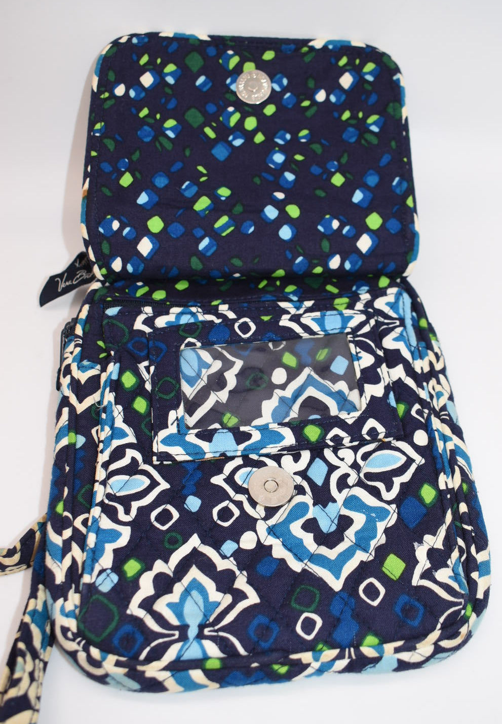 Vera Bradley Mini Hipster Crossbody Bag in "Ink Blue" Pattern