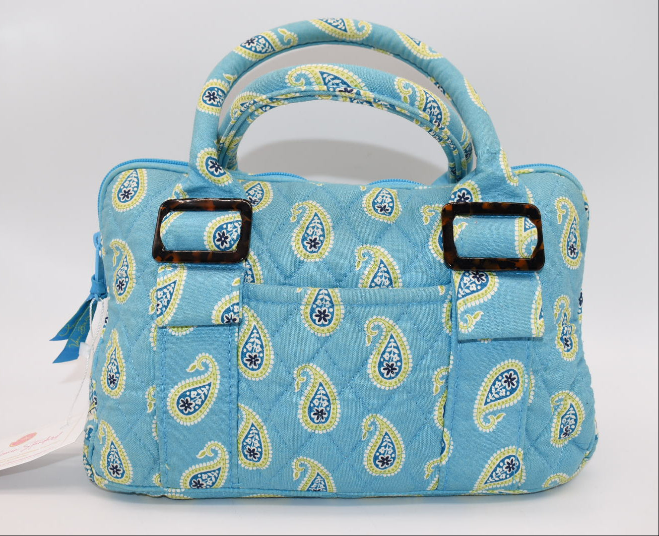 Vera Bradley Lucy Small Bowler Bag in "Bermuda Blue" Pattern