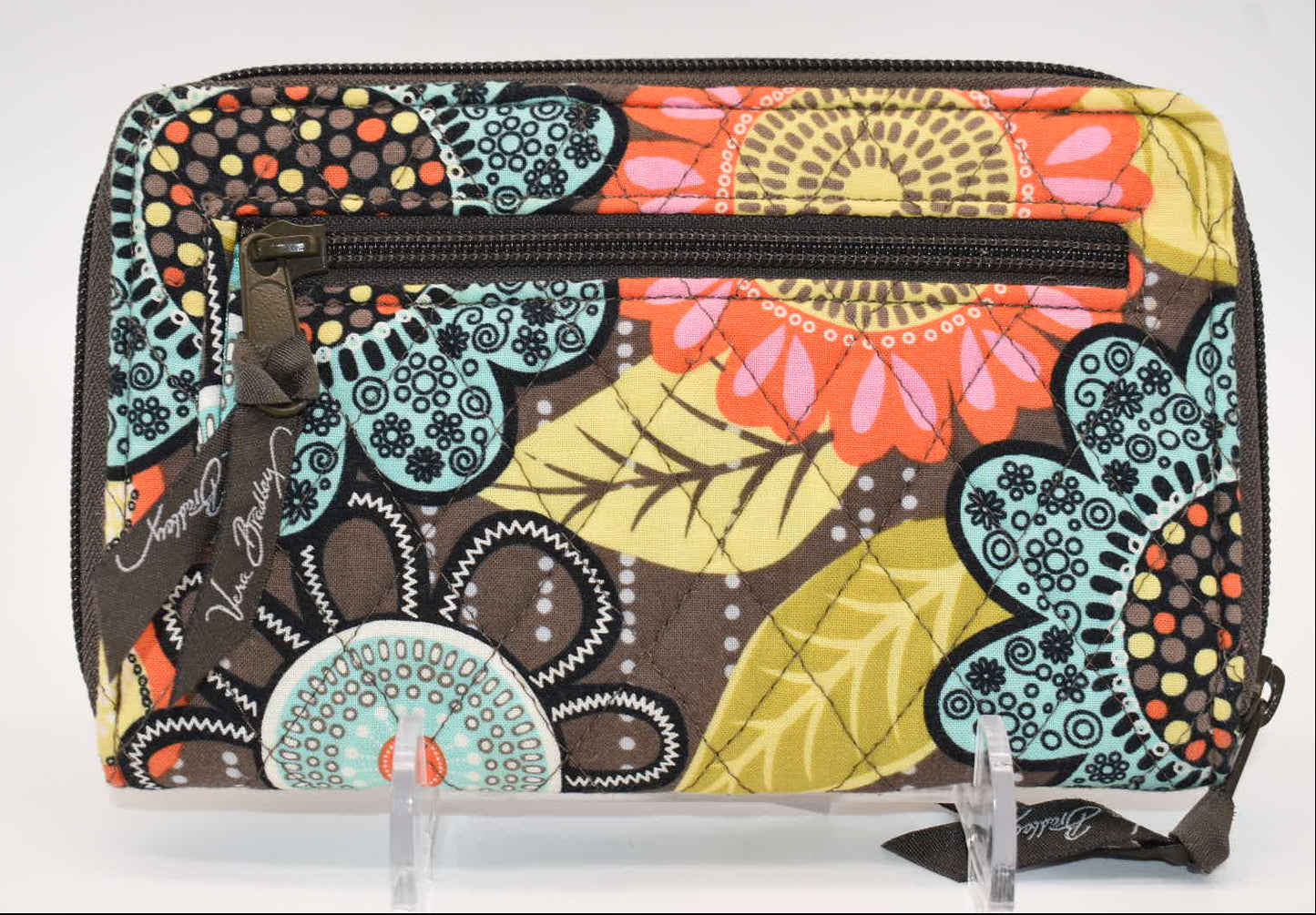 Vera Bradley Turnlock Wallet in "Flower Shower" Pattern