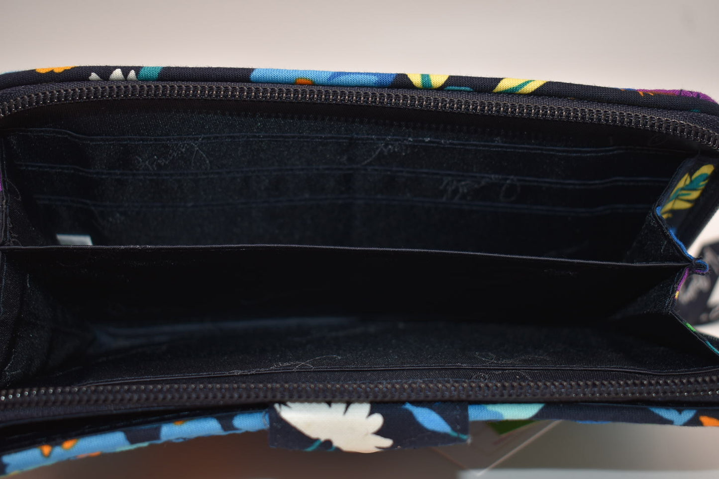 Vera Bradley Turnlock Wallet in "Midnight Blues" Pattern