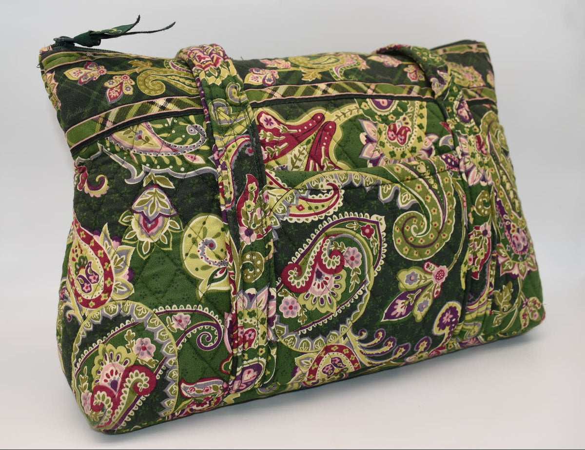 Vera Bradley Large Betsy Shoulder Tote Bag in "Chelsea Green" Pattern