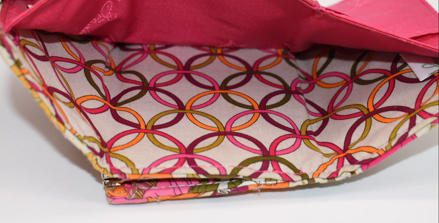 Vera Bradley Kisslock Trifold Wallet in "Tea Garden" Pattern