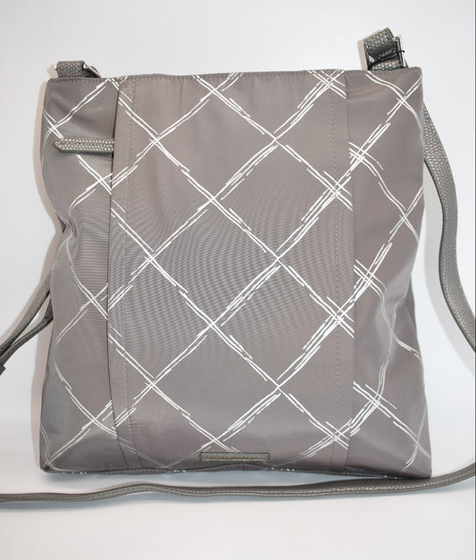 Vera Bradley Preppy Poly Crossbody Bag in Silver