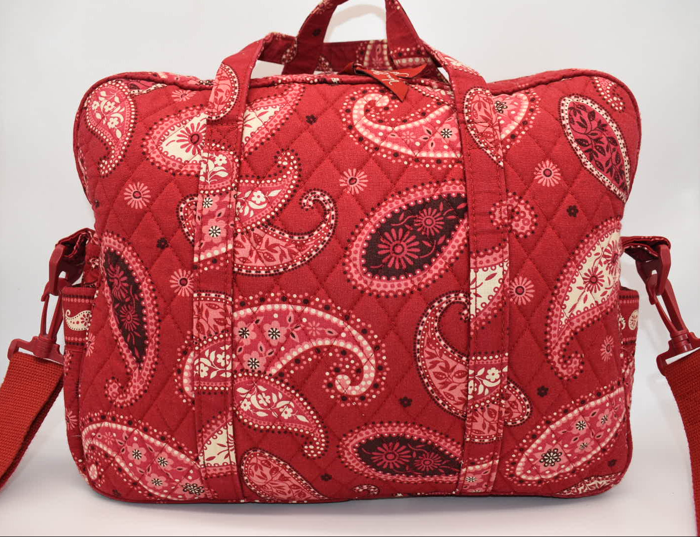 Vera Bradley Laptop/Commuter Bag in "Mesa Red" Pattern