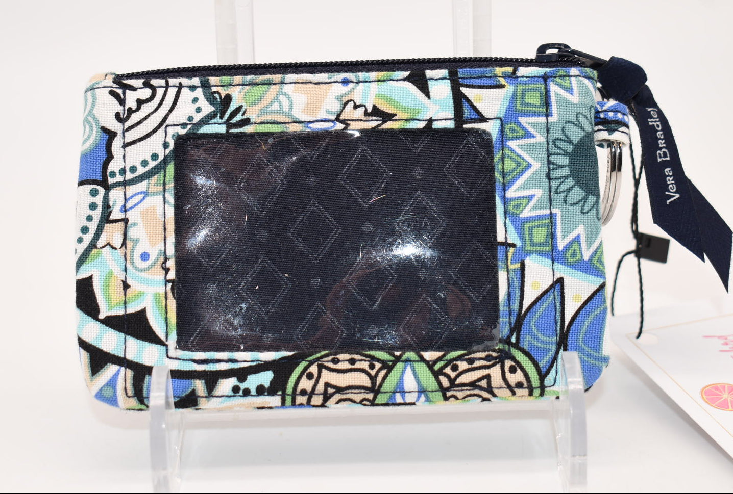 Vera Bradley Zip ID Case in "Sketched Medallion" Pattern