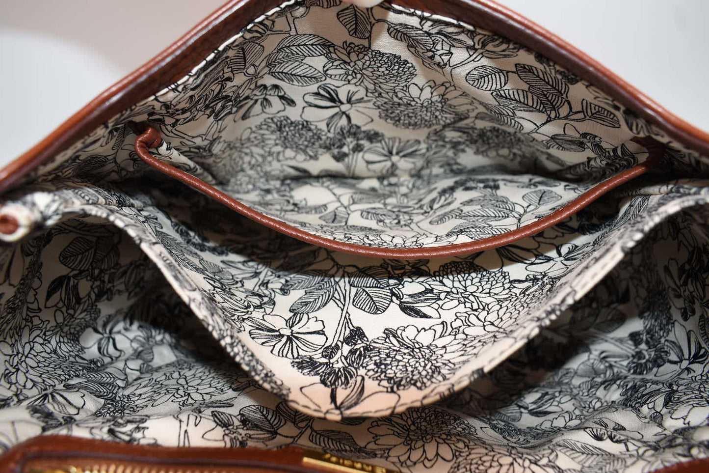 Vera Bradley Carson Leather Saddle Crossbody Bag in "Acorn"