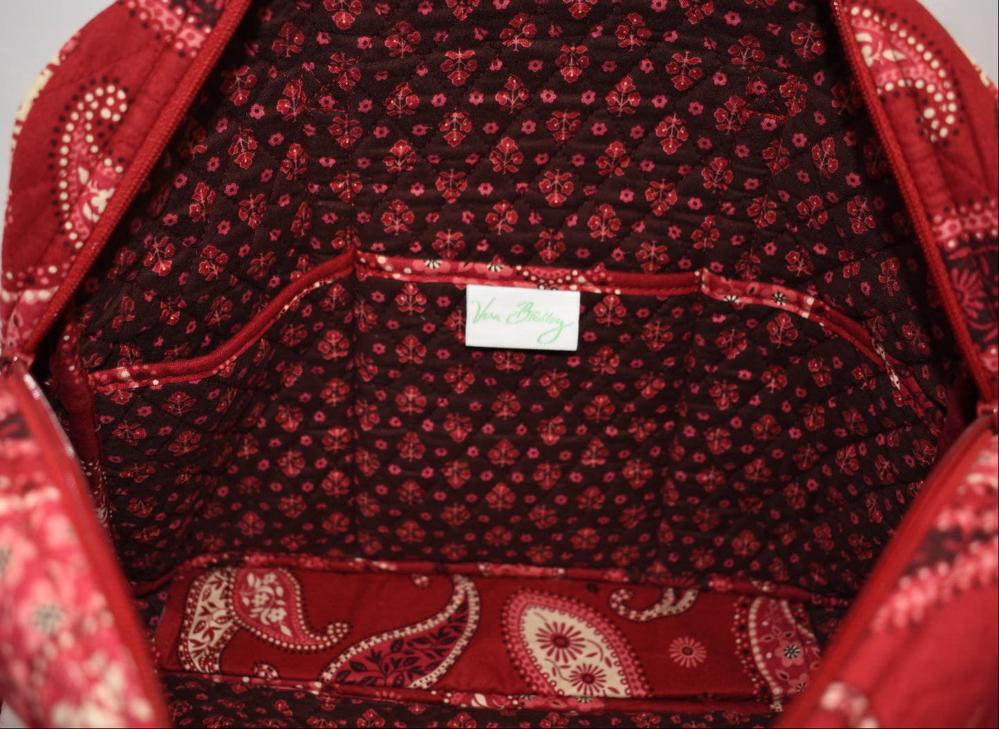Vera Bradley Laptop/Commuter Bag in "Mesa Red" Pattern