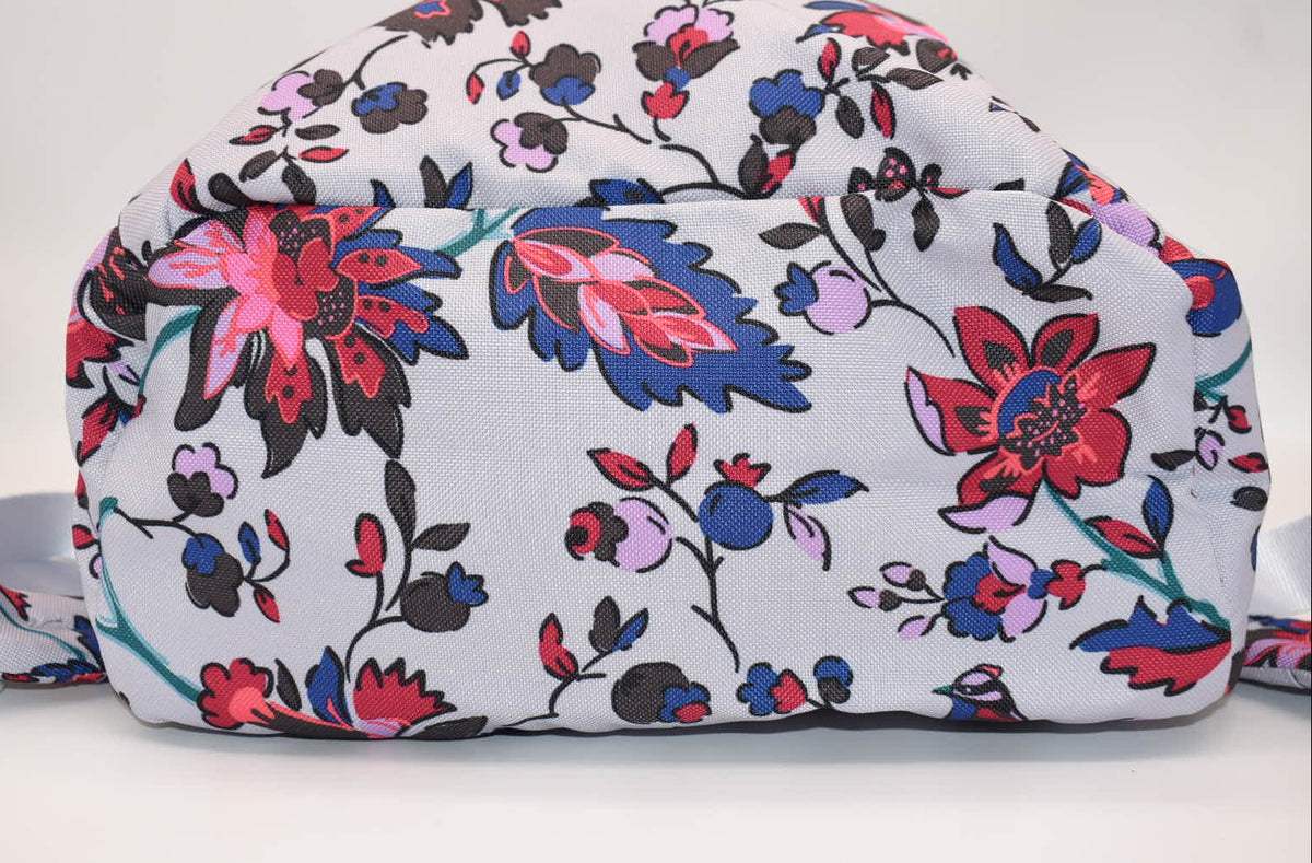 Vera Bradley Lighten Up Sporty Compact Backpack in "Vineyard Floral" Pattern