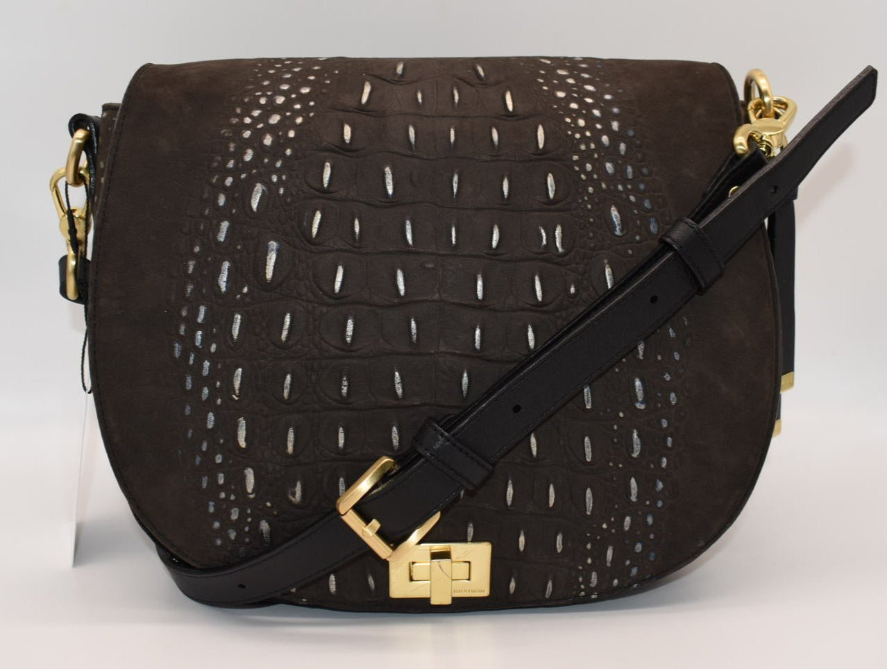 Brahmin Sonny Crossbody Bag in Iron Wilminton Graphite