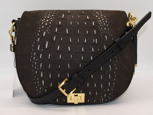 Brahmin Sonny Crossbody Bag in Iron Wilminton Graphite