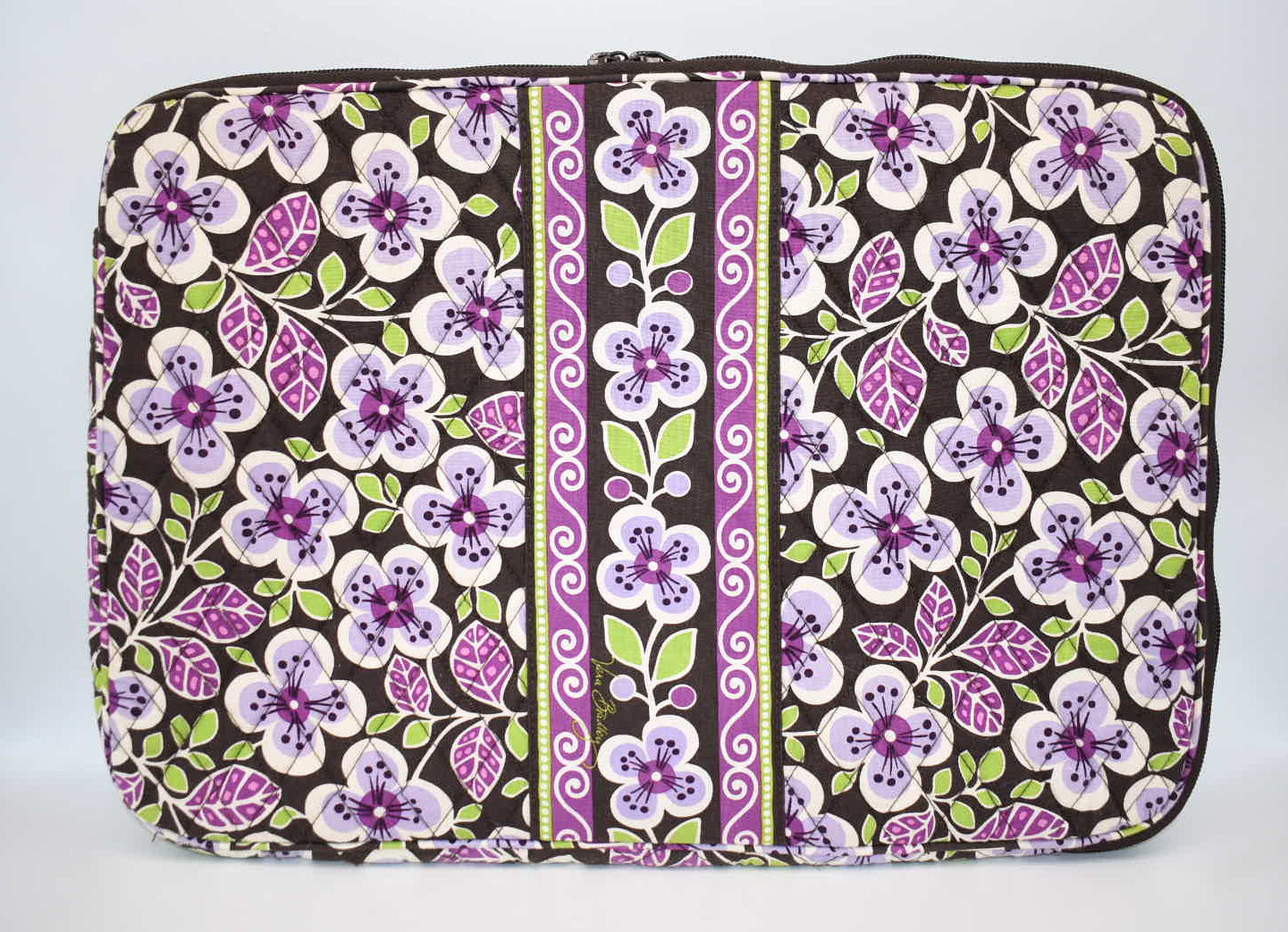 Vera Bradley 17" Laptop Sleeve in "Plum Petals" Pattern