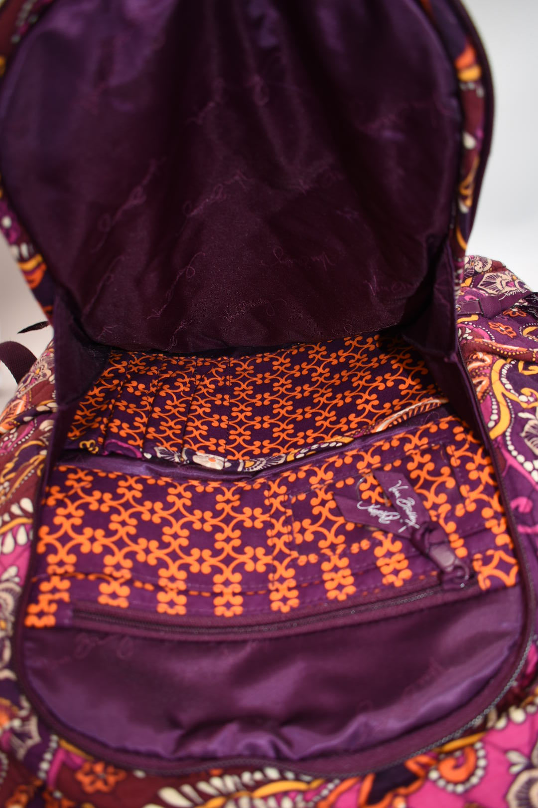 Vera Bradley Laptop Campus Backpack in "Safari Sunset" Pattern