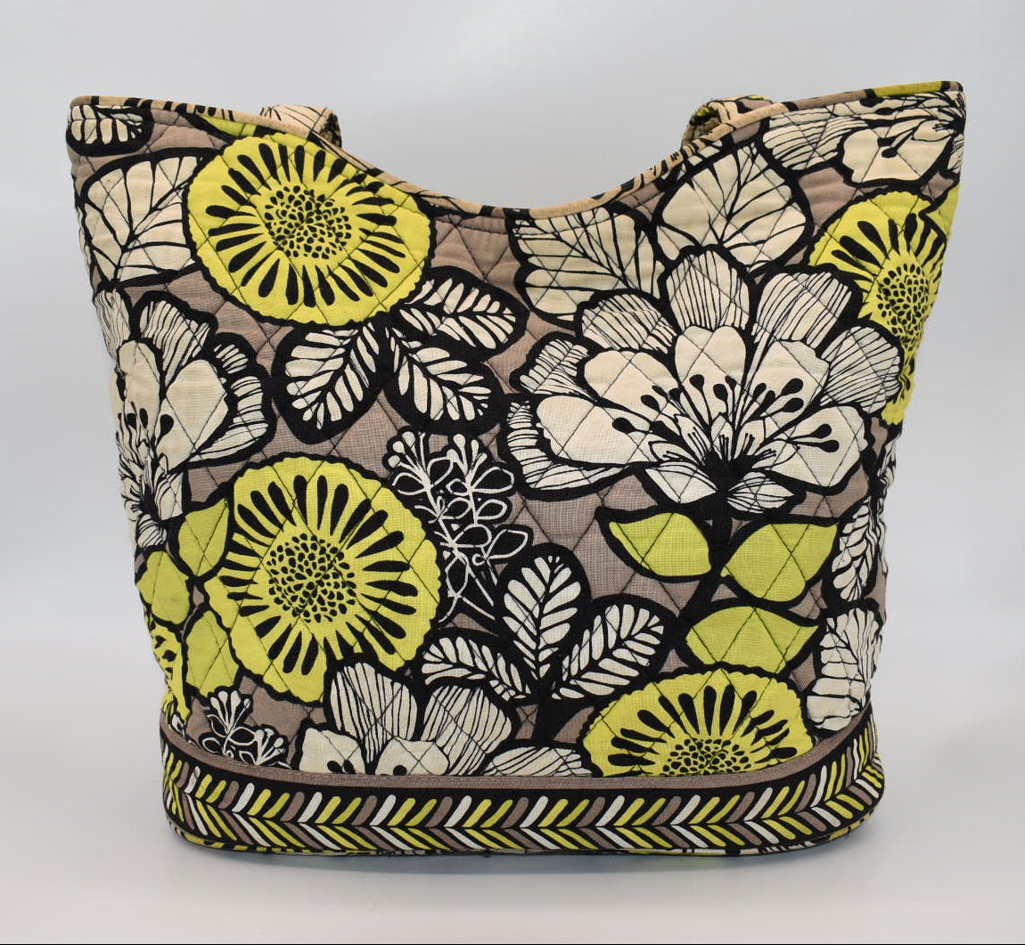 Vera Bradley Bucket Tote Bag in "Citron" Pattern