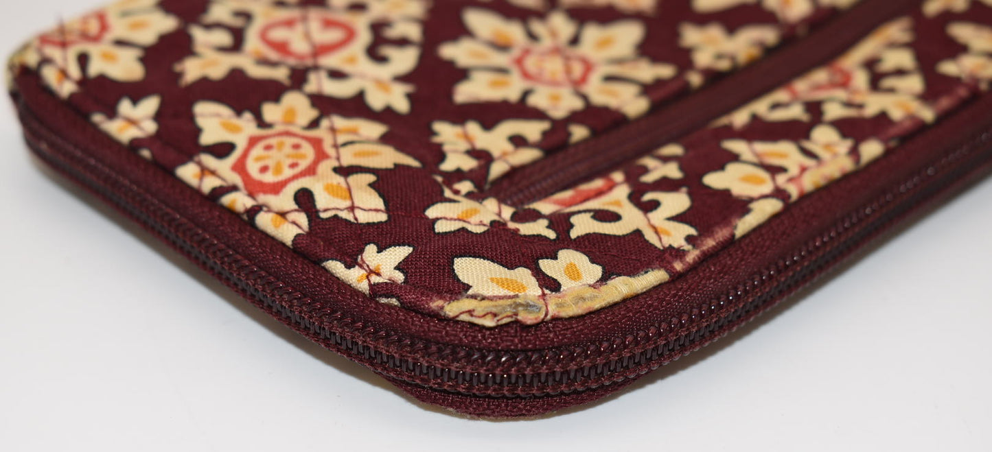 Vera Bradley Zip Around Wallet in "Medallion-2006" Pattern