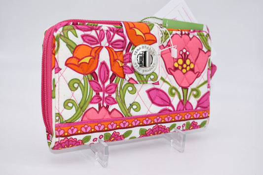 Vera Bradley Turnlock Wallet in Lilli Bell Pattern