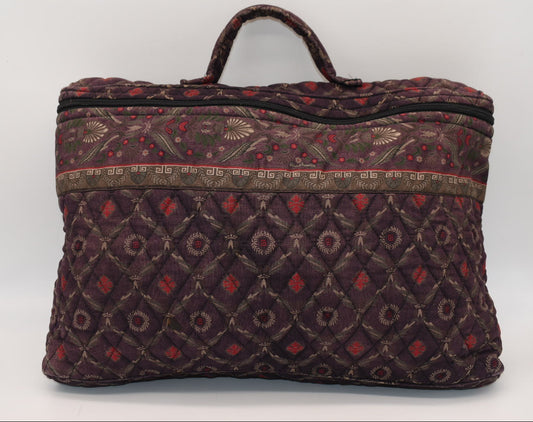 Vintage Vera Bradley Travel / Briefcase Bag in "Laurel - 1997" Pattern