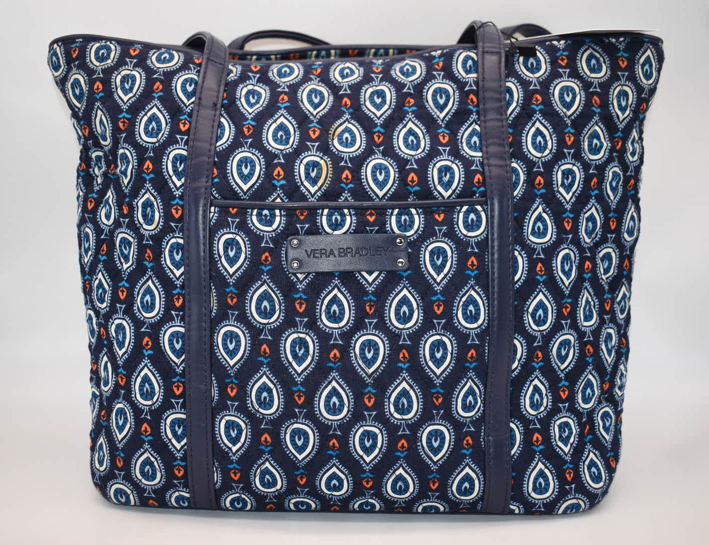 Vera Bradley Trimmed Small Vera Tote Bag in "Marrakesh Motifs" Pattern