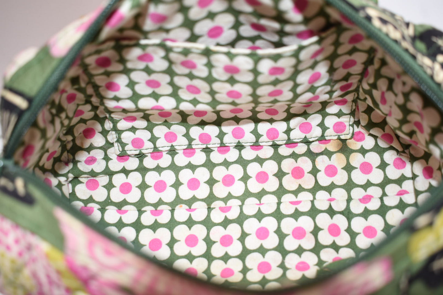 Vera Bradley Convertible Mini Satchel Bag in "Olivia Pink" Pattern