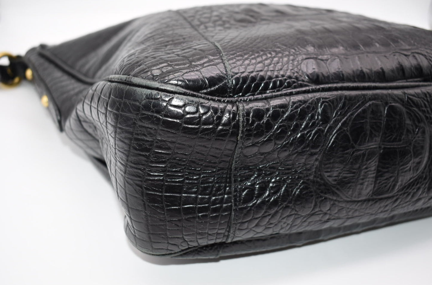 Brahmin Black Melbourne Hobo Shoulder Bag