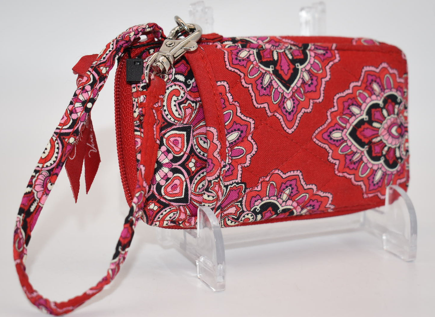 Vera Bradley "All in One" Wristlet in "Frankly Scarlet" Pattern