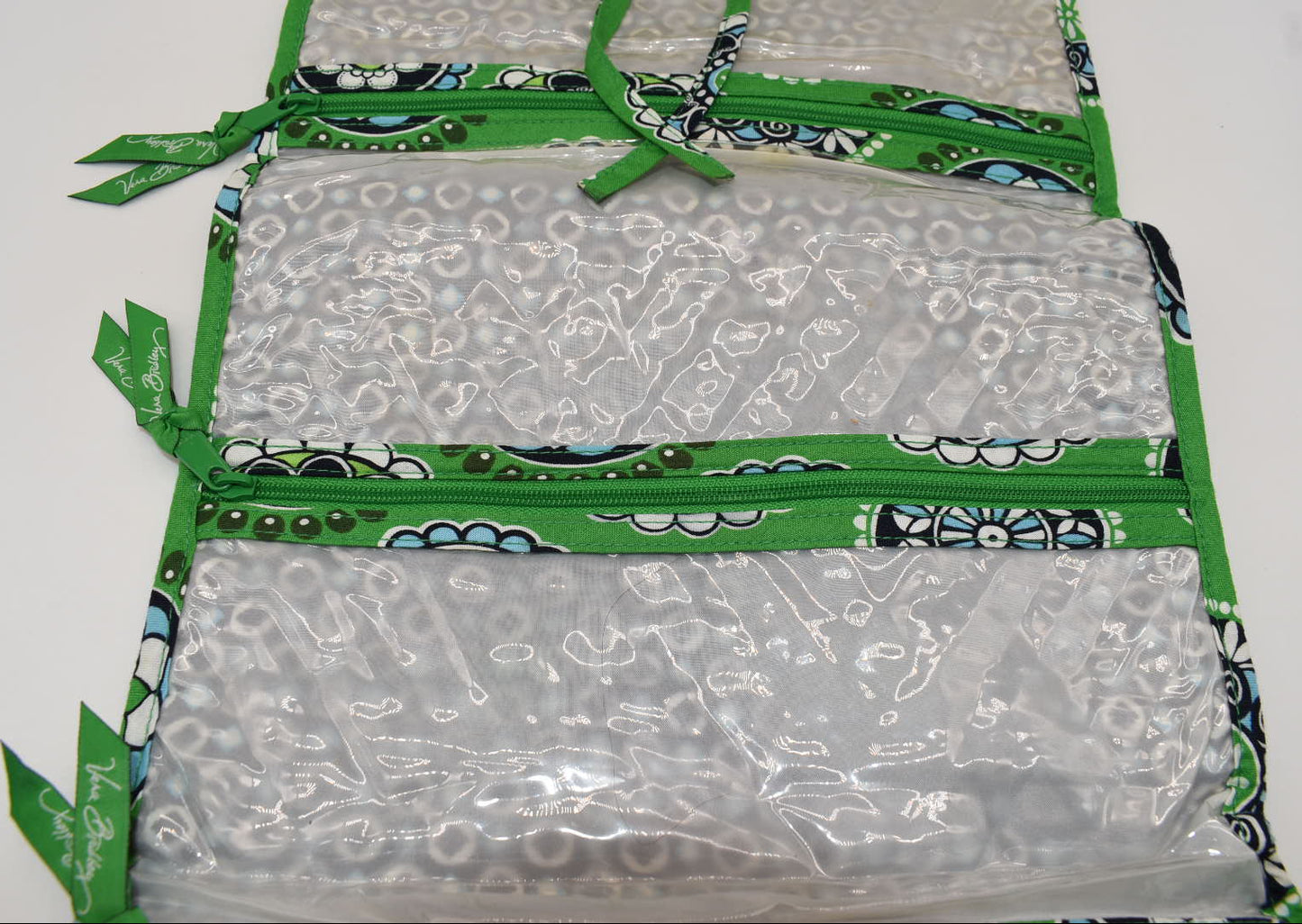 Vera Bradley Travel Cosmetic & Toiletries Organizer in "Cupcake Green" Pattern