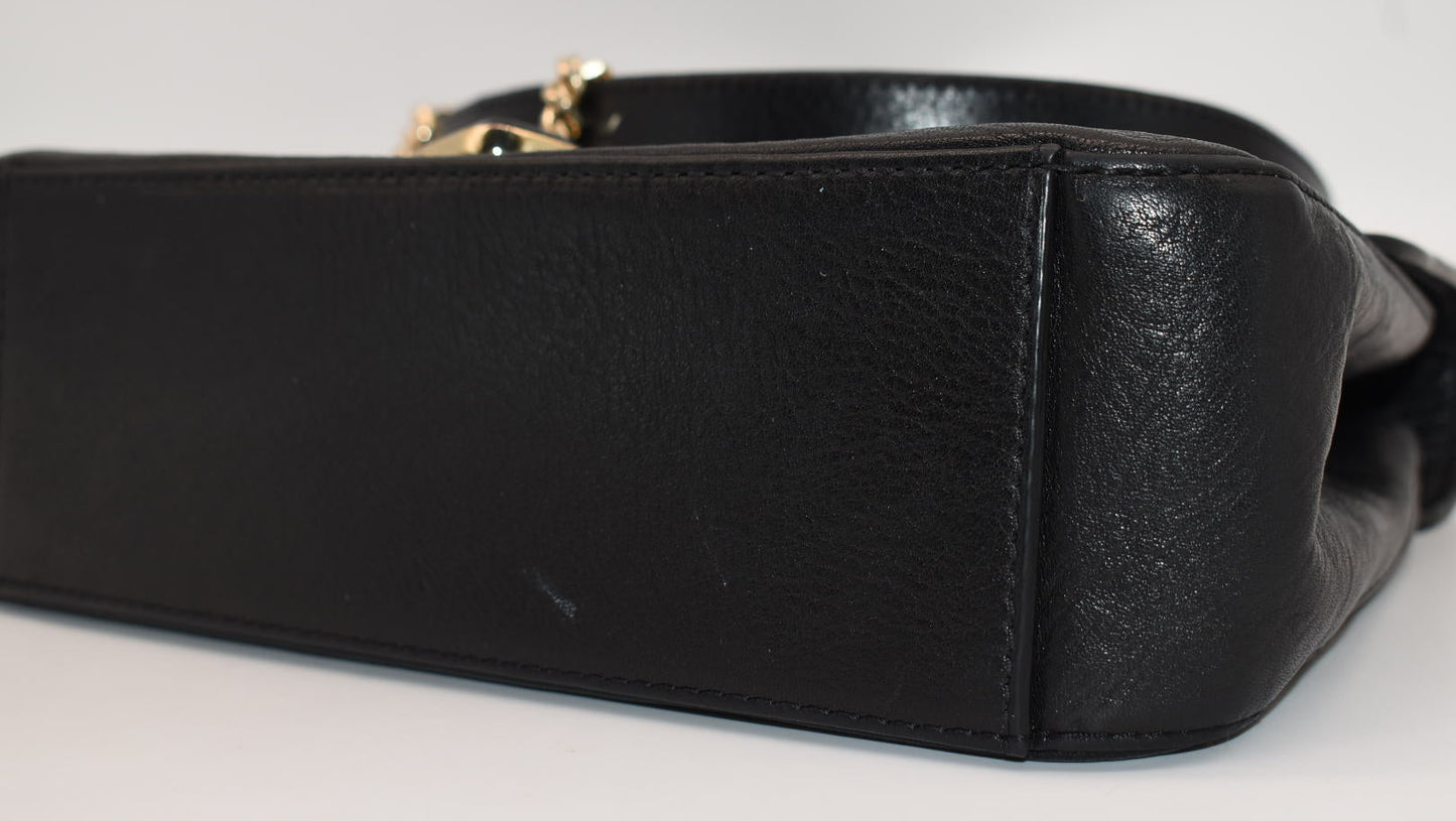 Brahmin Rosalie Crossbody Bag in Black Gryphon Leather