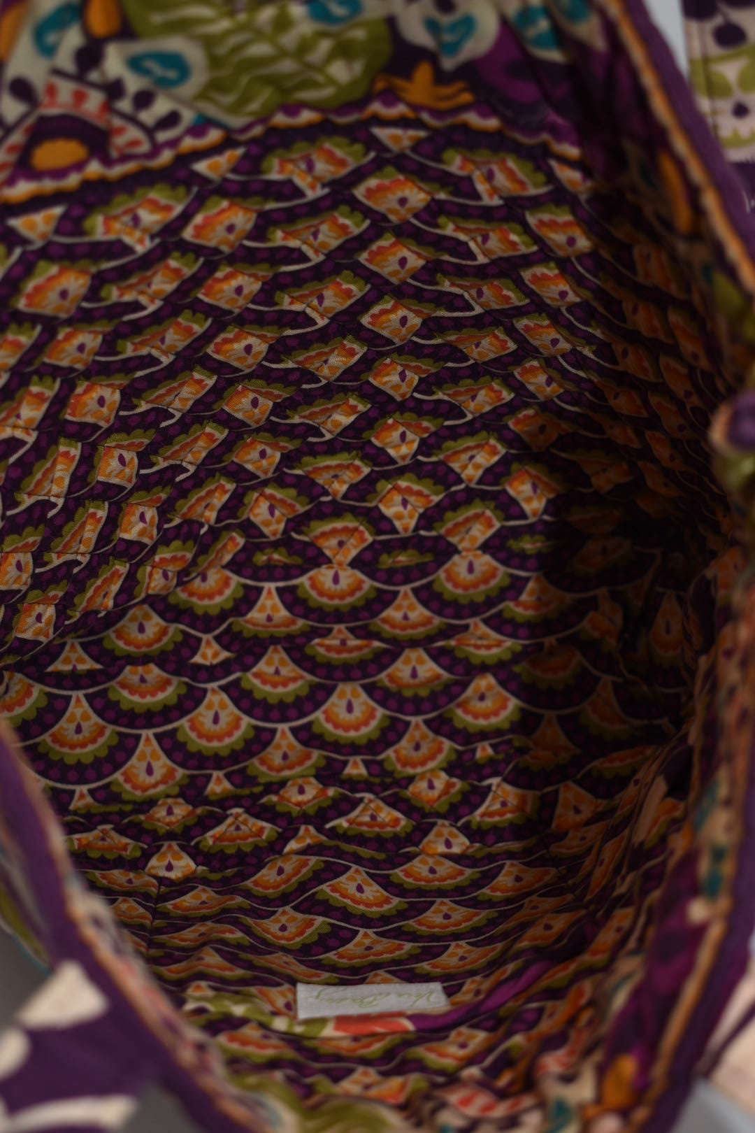 Vera Bradley Everyday Tote Bag in "Plum Crazy" Pattern