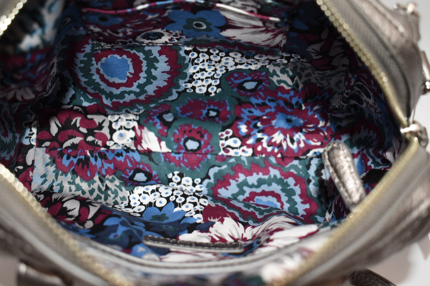 Vera Bradley Mini Marlo Leather Crossbody Satchel Bag in Caspian Sea