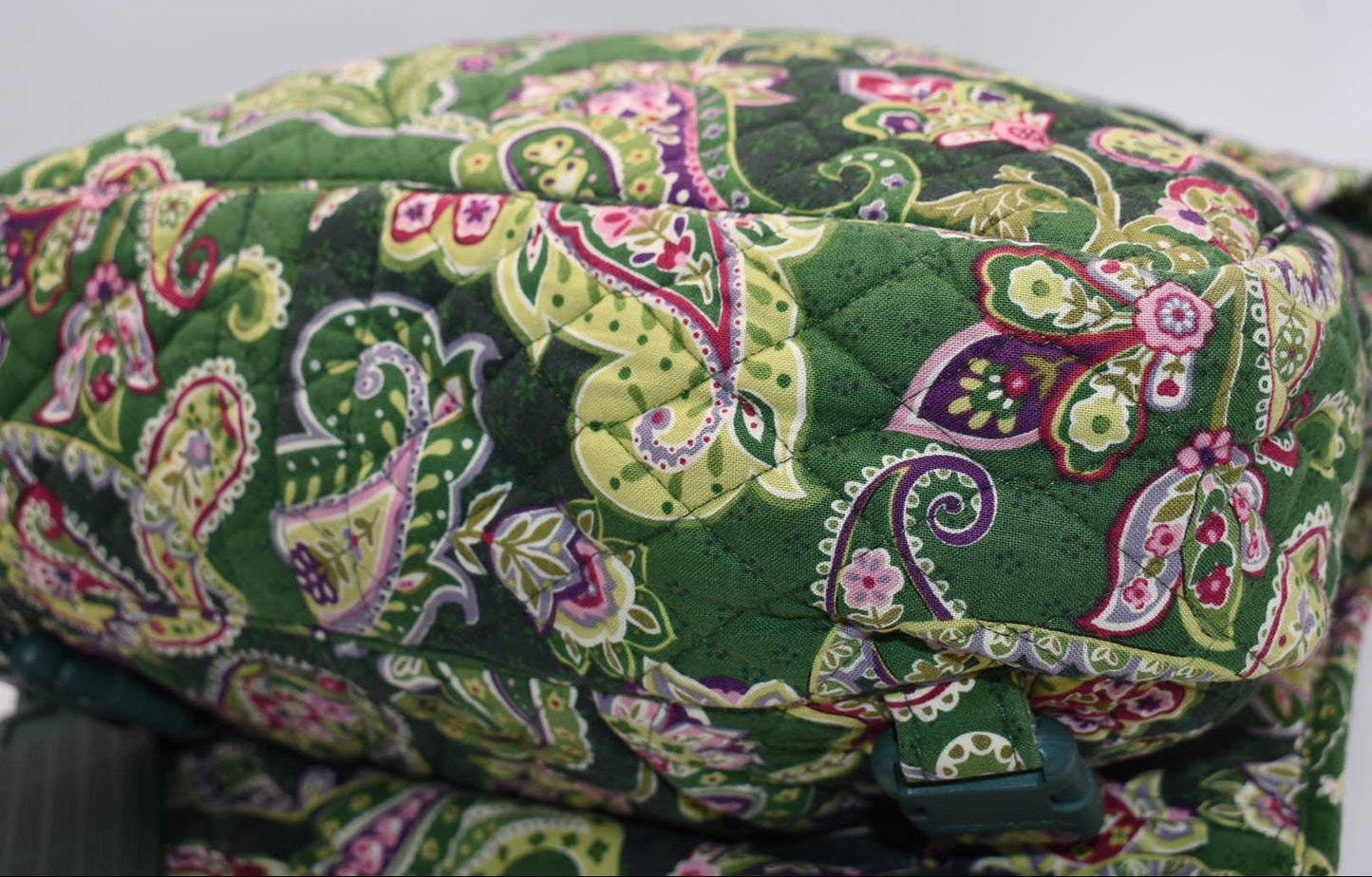 Vera Bradley Messenger Crossbody Bag in "Chelsea Green" Pattern