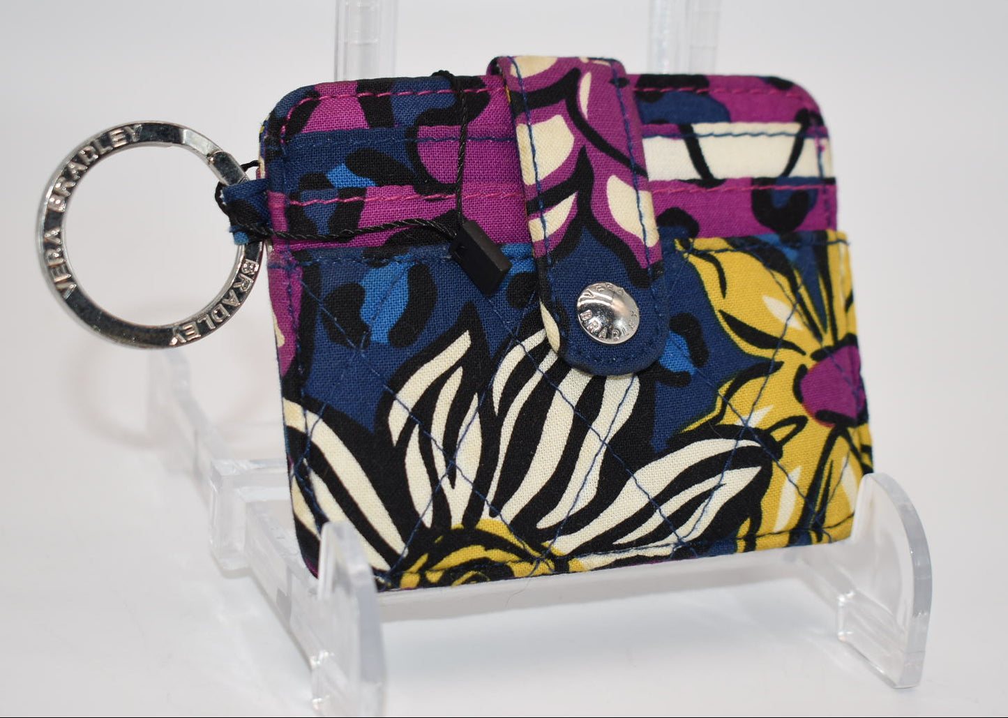 Vera Bradley Card Case Wallet in "African Violet" Pattern