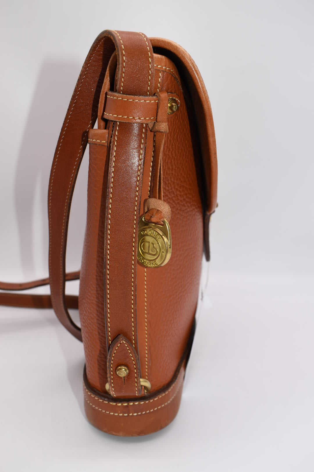 Vintage Dooney & Bourke Cavalry Spectator All-Weather Leather Crossbody Bag
