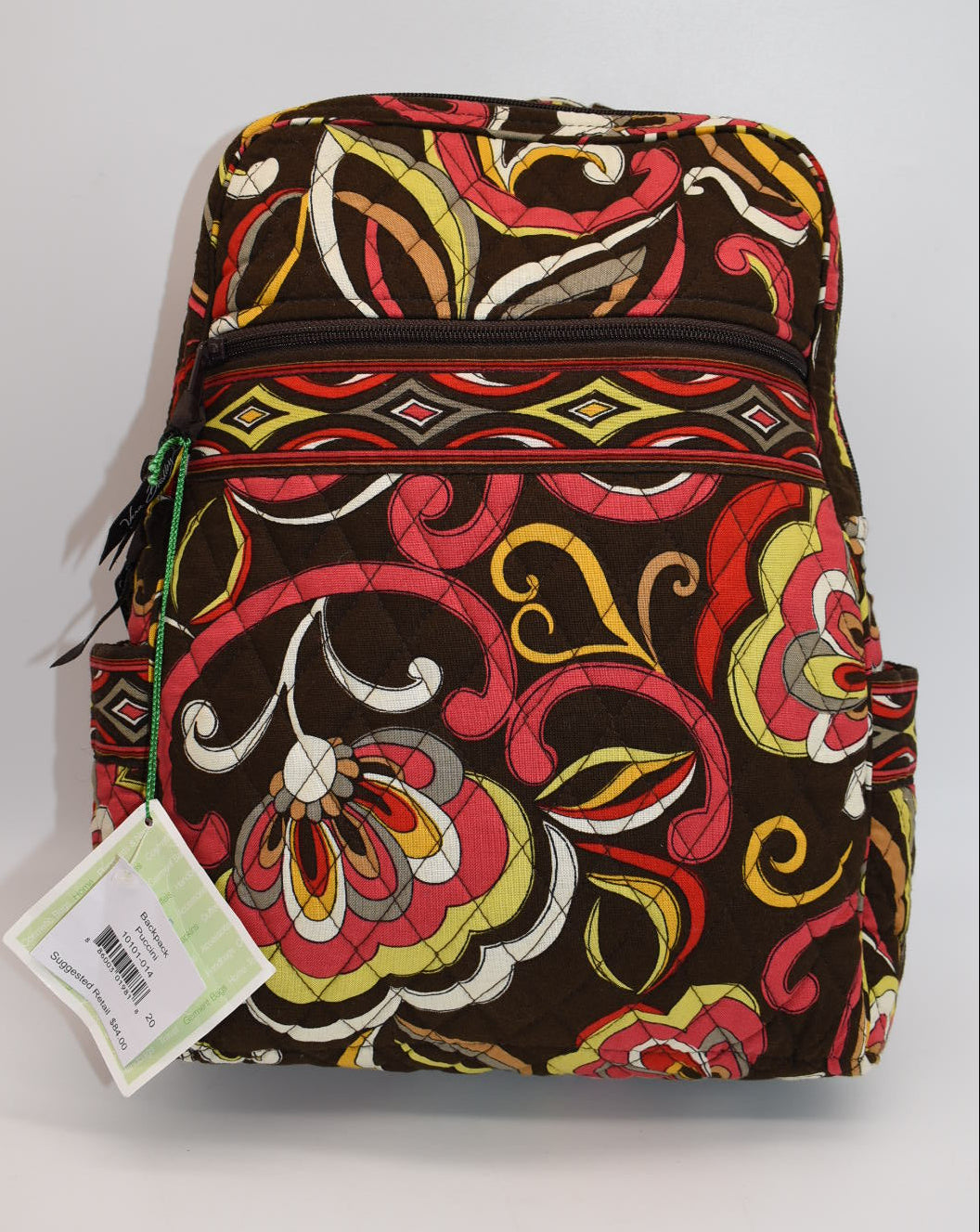 Vera Bradley Quilted Small Ultimate Backpack in "Puccini" Pattern