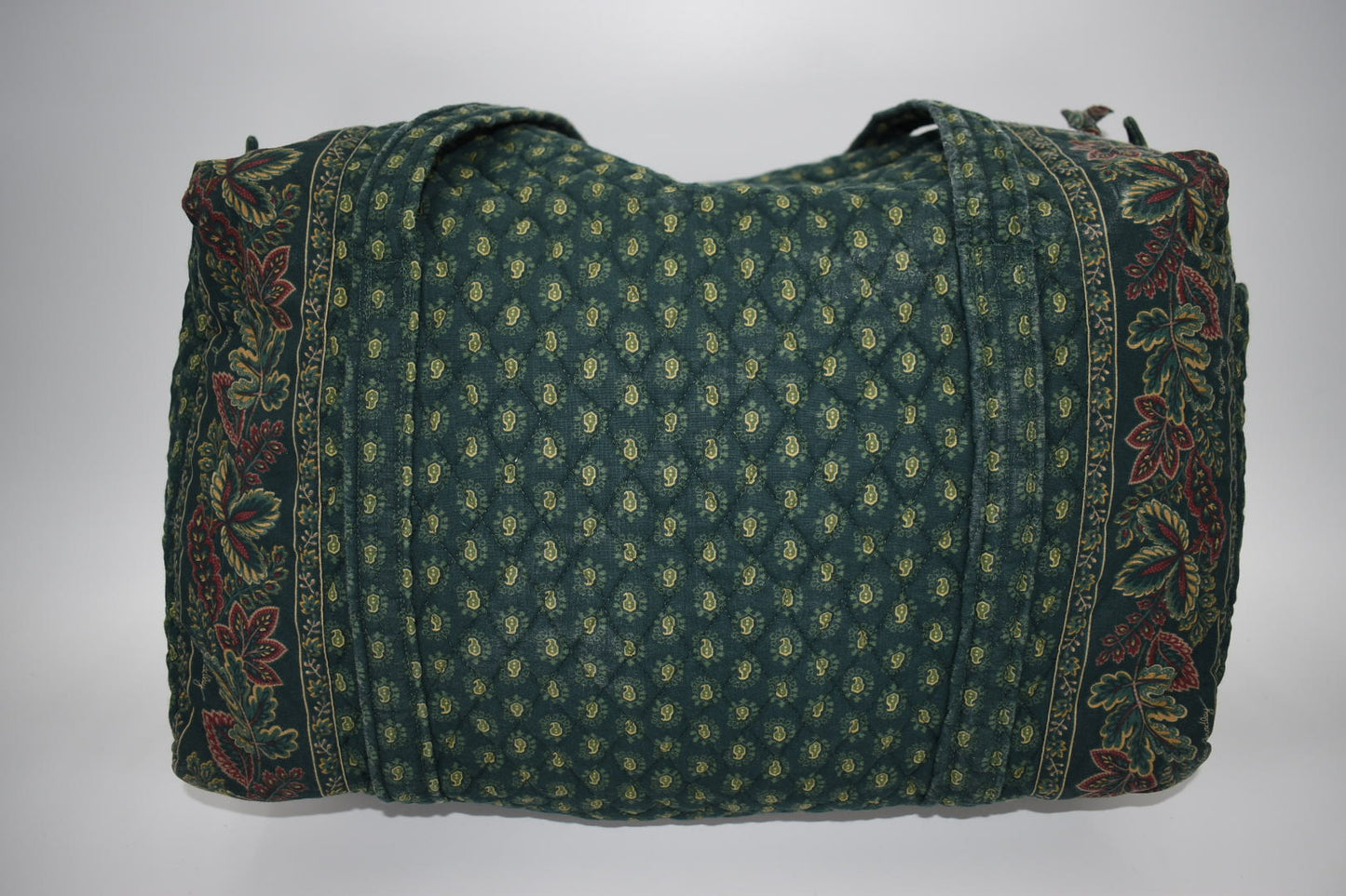 Vintage Vera Bradley Medium Duffel Bag in Classic Green-1998 Pattern