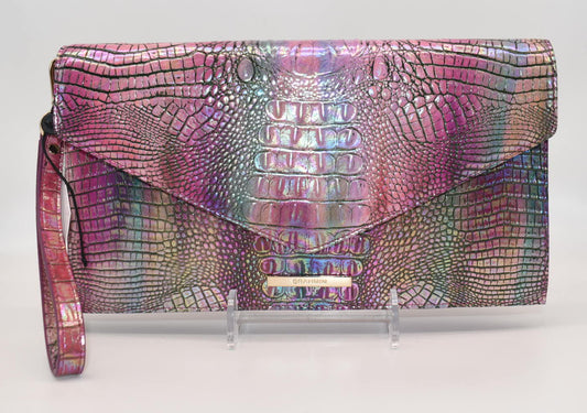 Brahmin Kaia Leather Clutch/ Wristlet in Magical Mini Melbourne