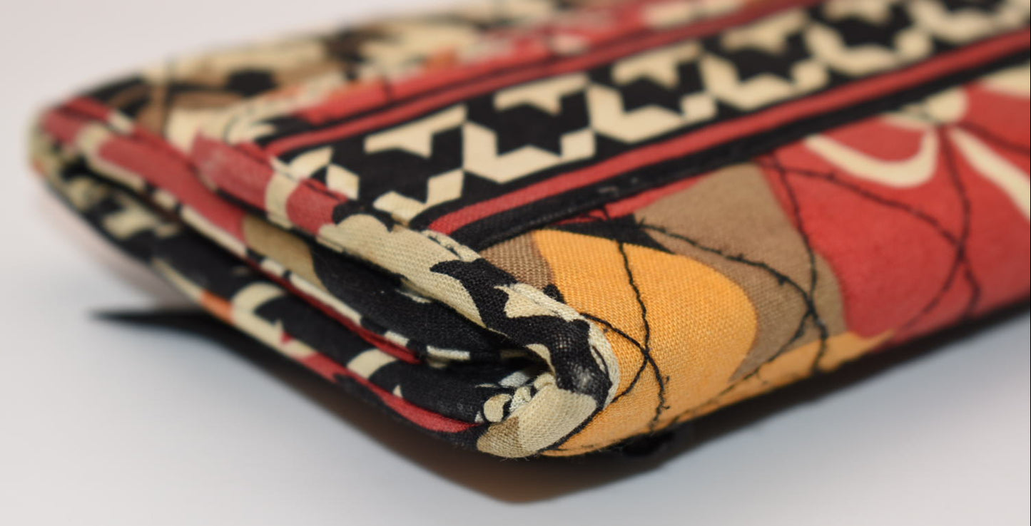 Vera Bradley Trifold Euro Wallet in "Bittersweet" Pattern