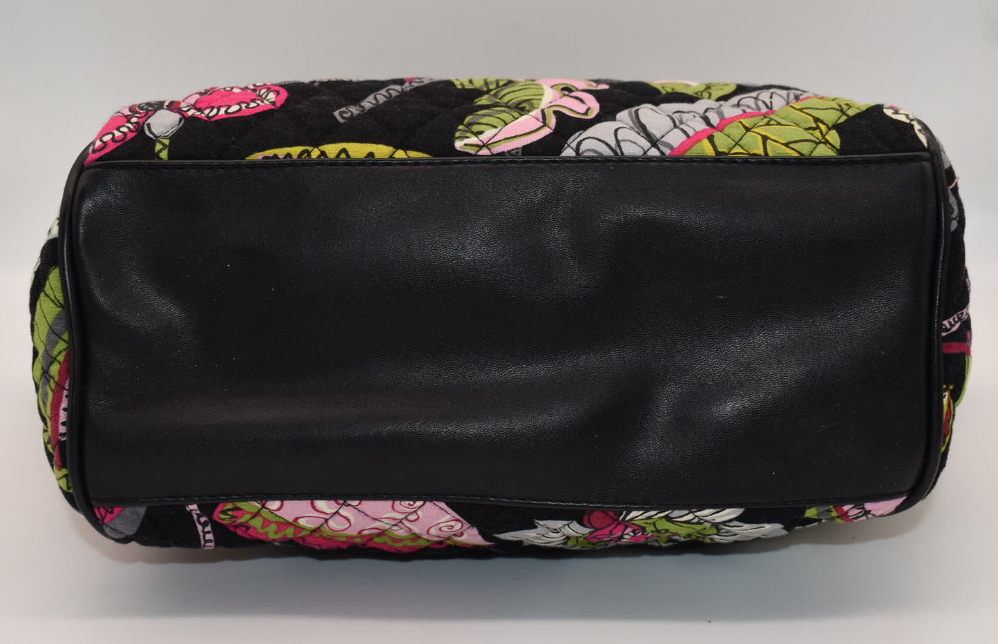 Vera Bradley Trimmed Satchel Bag in "Moon Blooms" Pattern