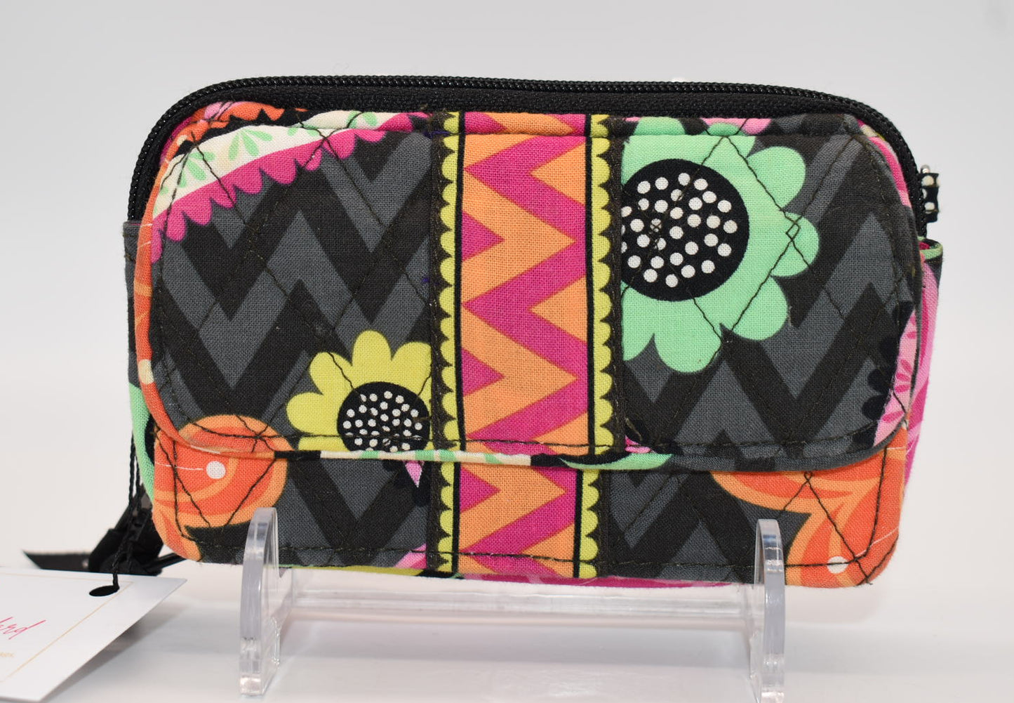 Vera Bradley All-in-One Crossbody Wallet in "Ziggy Zinnia" Pattern