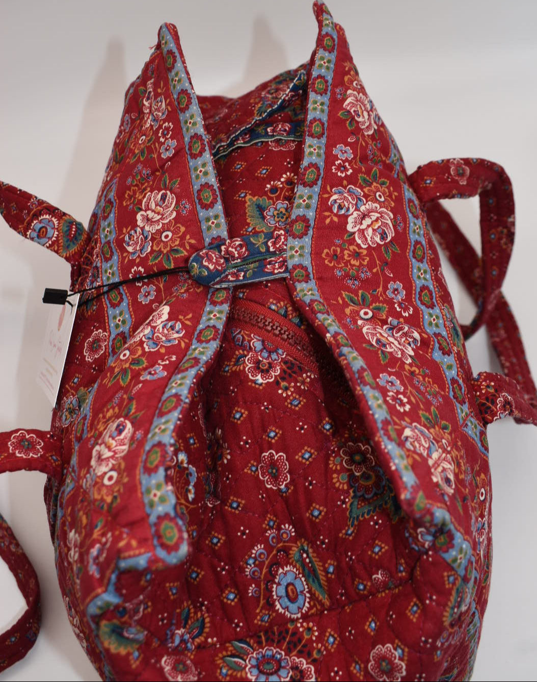 Vera Bradley Hoosier Shoulder Bag in "Provincial Red - 1986" Pattern