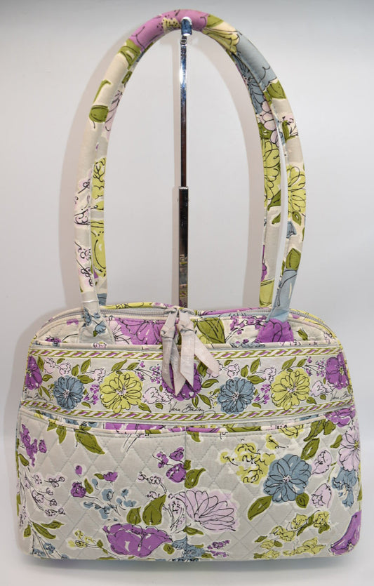 Vera Bradley Bowler Satchel Bag in "Watercolor" Pattern
