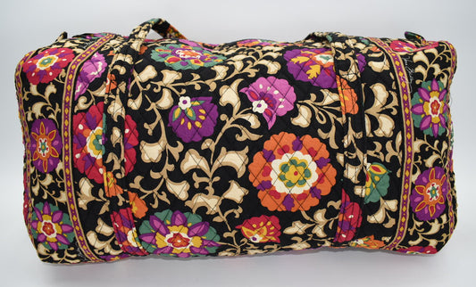 Vera Bradley Large Duffel Bag in "Suzani" Pattern