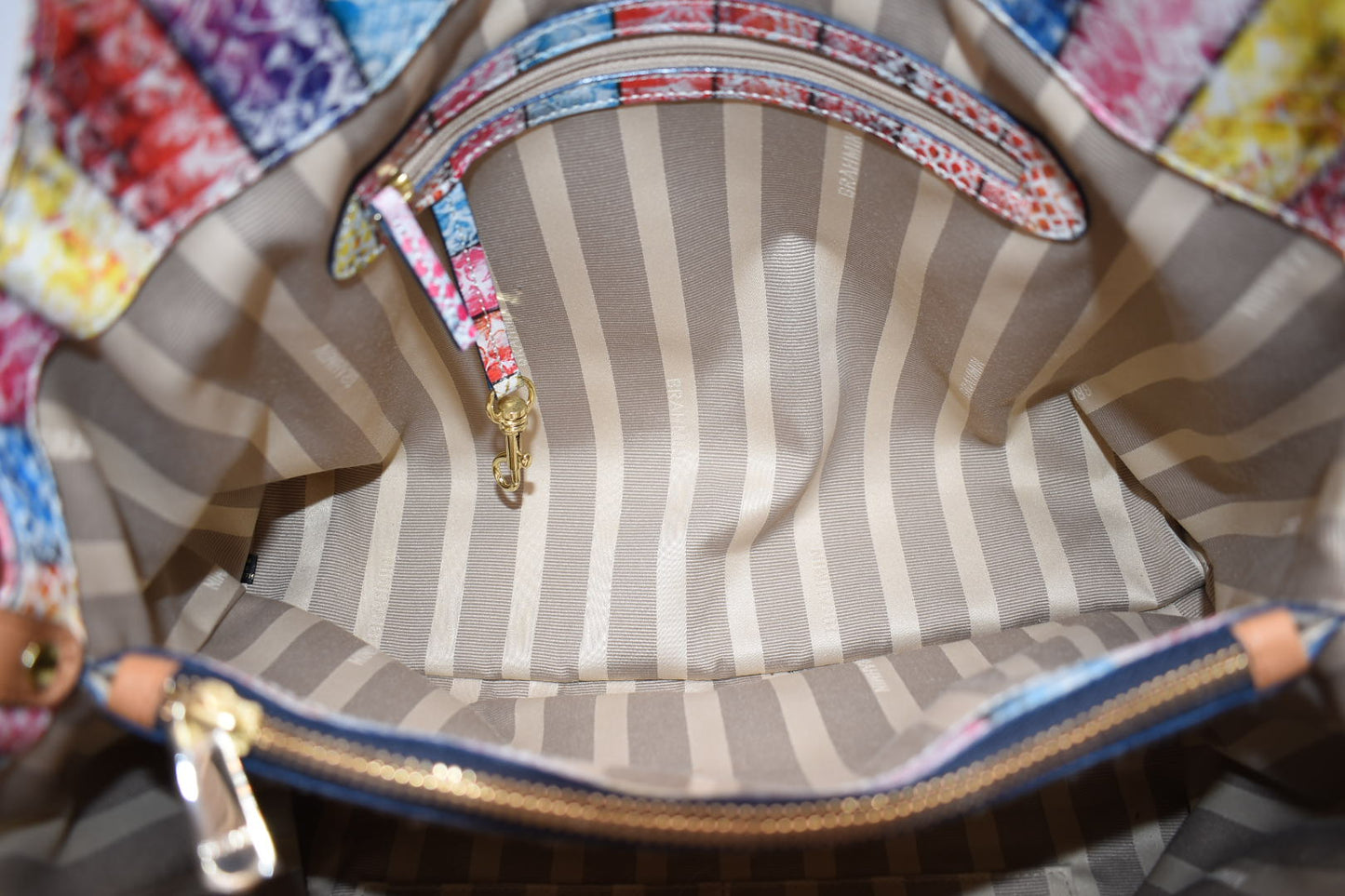 Brahmin Elisa Hobo Satchel Bag in "Dove Coronado"